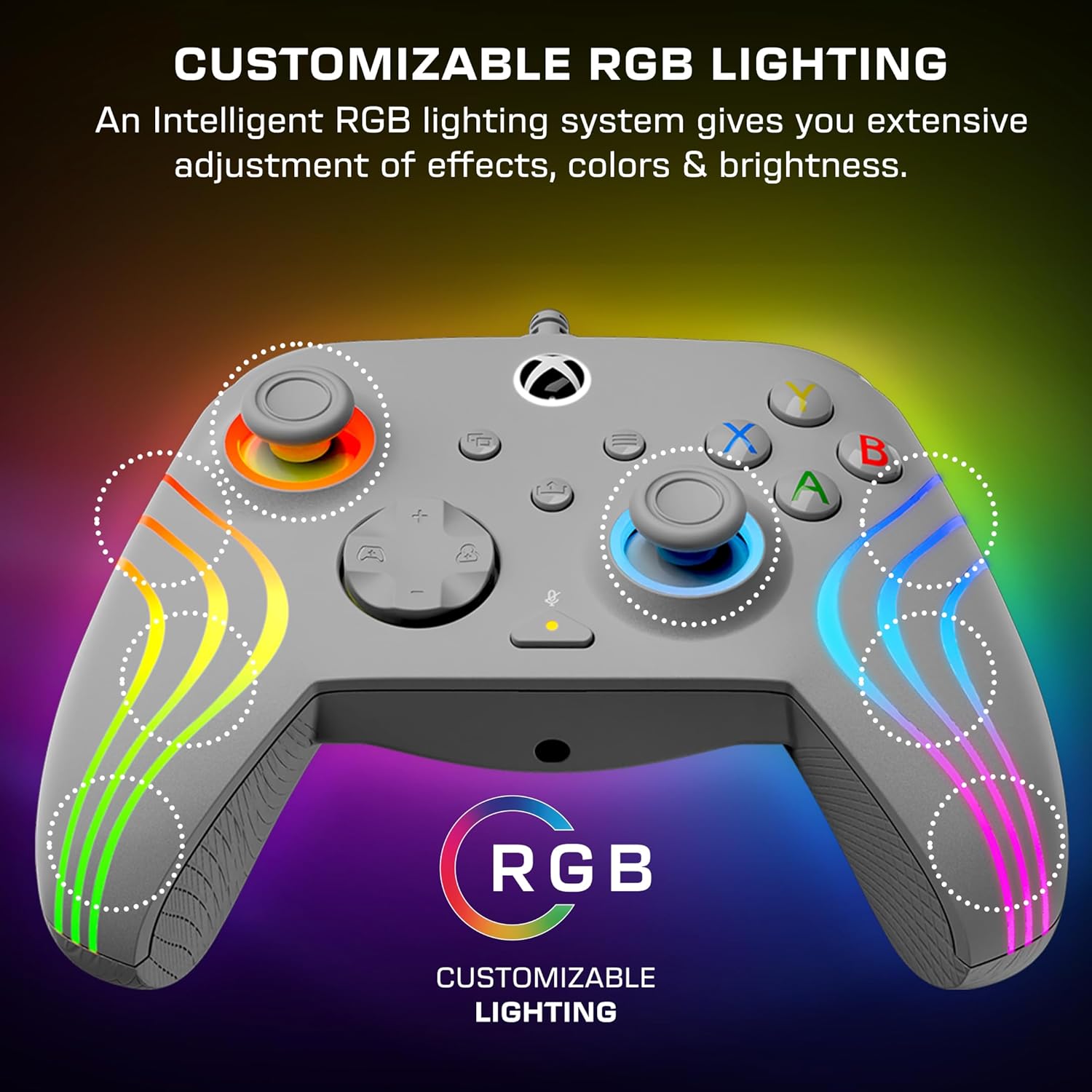 Turtle Beach: Afterglow Wave - Wired Rgb Controller [For Xbox, Pc] (Color: Grey)
