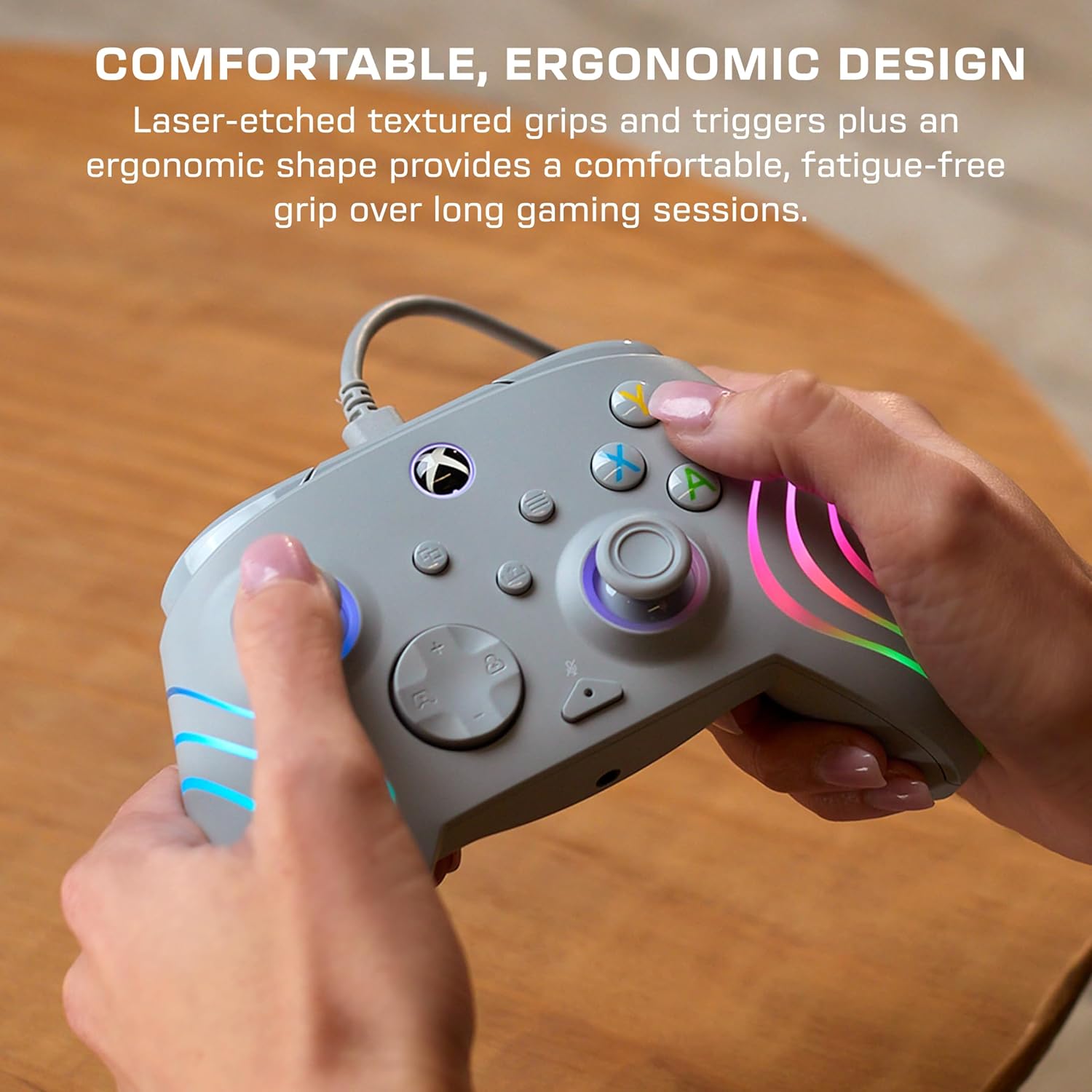 Turtle Beach: Afterglow Wave - Wired Rgb Controller [For Xbox, Pc] (Color: Grey)