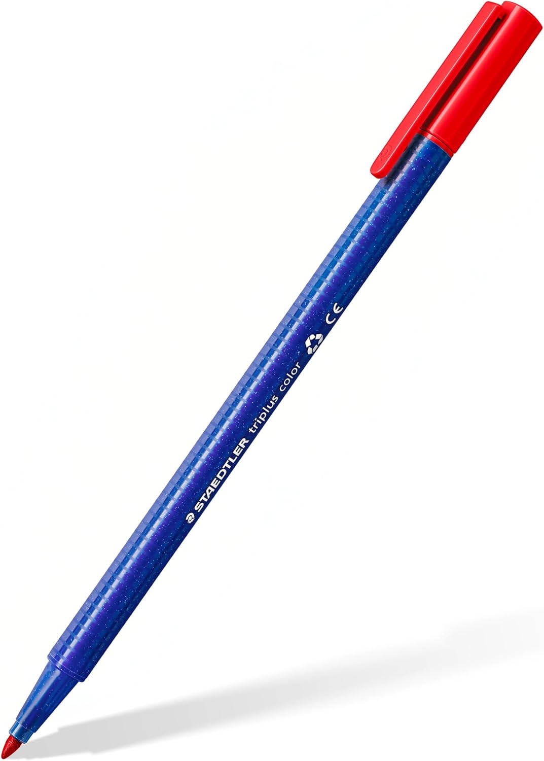 STAEDTLER triplus color Filzstifte 323, dreikant, stabile, eindrucksichere Spitze, ca. 1 mm, aus 97% Rezyklat, Made in Germany, Set mit 20 brillanten Fasermaler im Kartonetui, 323 C20