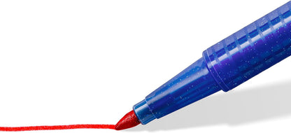 STAEDTLER triplus color Filzstifte 323, dreikant, stabile, eindrucksichere Spitze, ca. 1 mm, aus 97% Rezyklat, Made in Germany, Set mit 20 brillanten Fasermaler im Kartonetui, 323 C20
