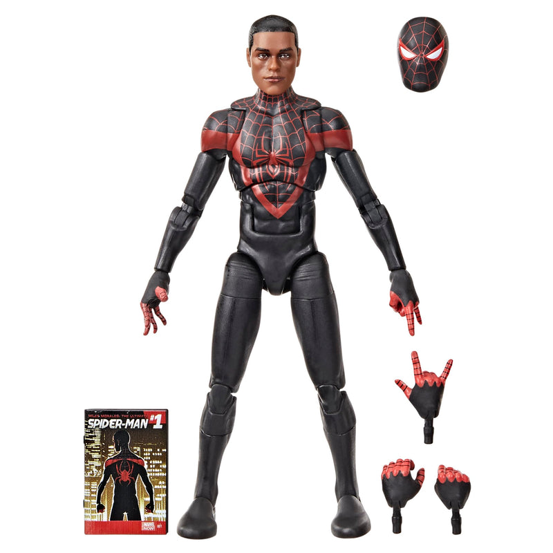 Marvel Legends Series Ultimate Miles Morales Spider-Man Action Figure, Black