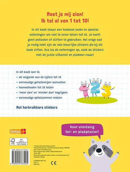 Tellen van 1 tot 10 met stickers (5-6 j.