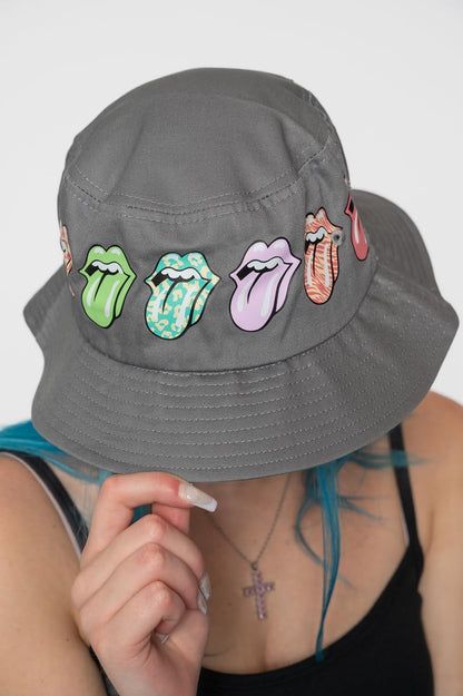 Rolling Stones (The): Rock Off - Multi-Tongue Pattern (Unisex Bucket Hat / Cappello Tg. L/Xl)