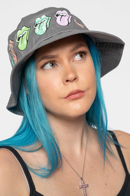 Rolling Stones (The): Rock Off - Multi-Tongue Pattern (Unisex Bucket Hat / Cappello Tg. L/Xl)