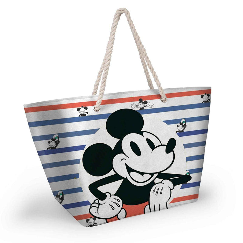 Disney Mickey Mouse Beach-Bolsa de Playa Soleil, Multicolor, 52 x 37 cm