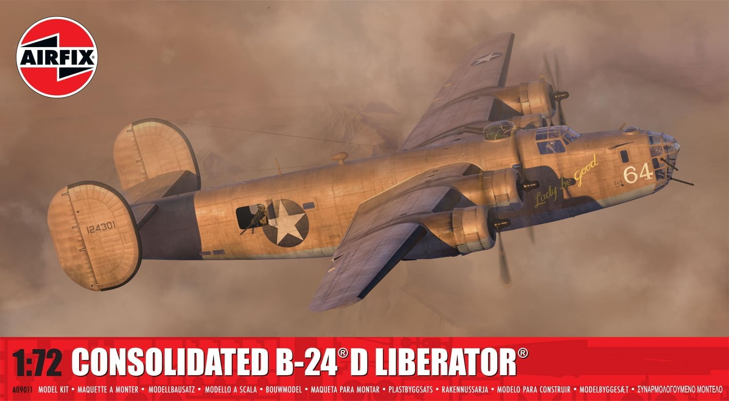 Airfix - 1/72 Consolidated B-24D Liberator - Plastik-Modellbau - Maßstab: 1:72