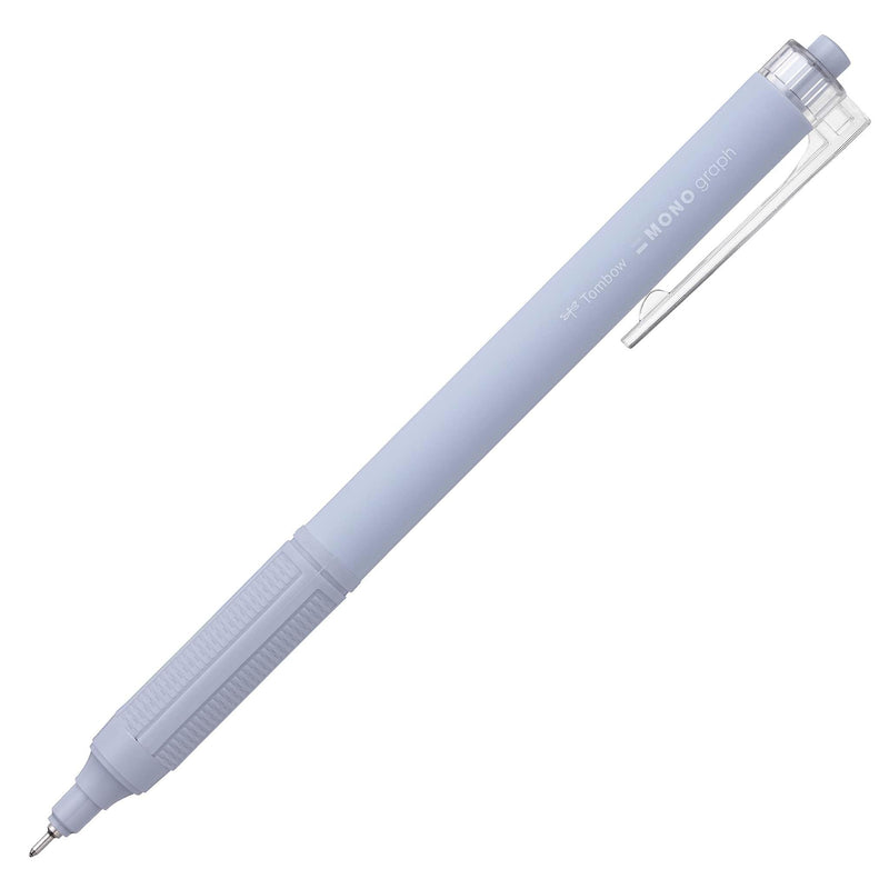 Tombow BC-MGLE45-R15 MONO Graph Lite Ballpoint Pen Smokey Blue, Precise Needle Tip, Smooth Writing, Ergonomic Grip