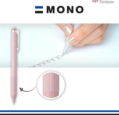 Tombow BC-MGLE45-R15 MONO Graph Lite Ballpoint Pen Smokey Blue, Precise Needle Tip, Smooth Writing, Ergonomic Grip