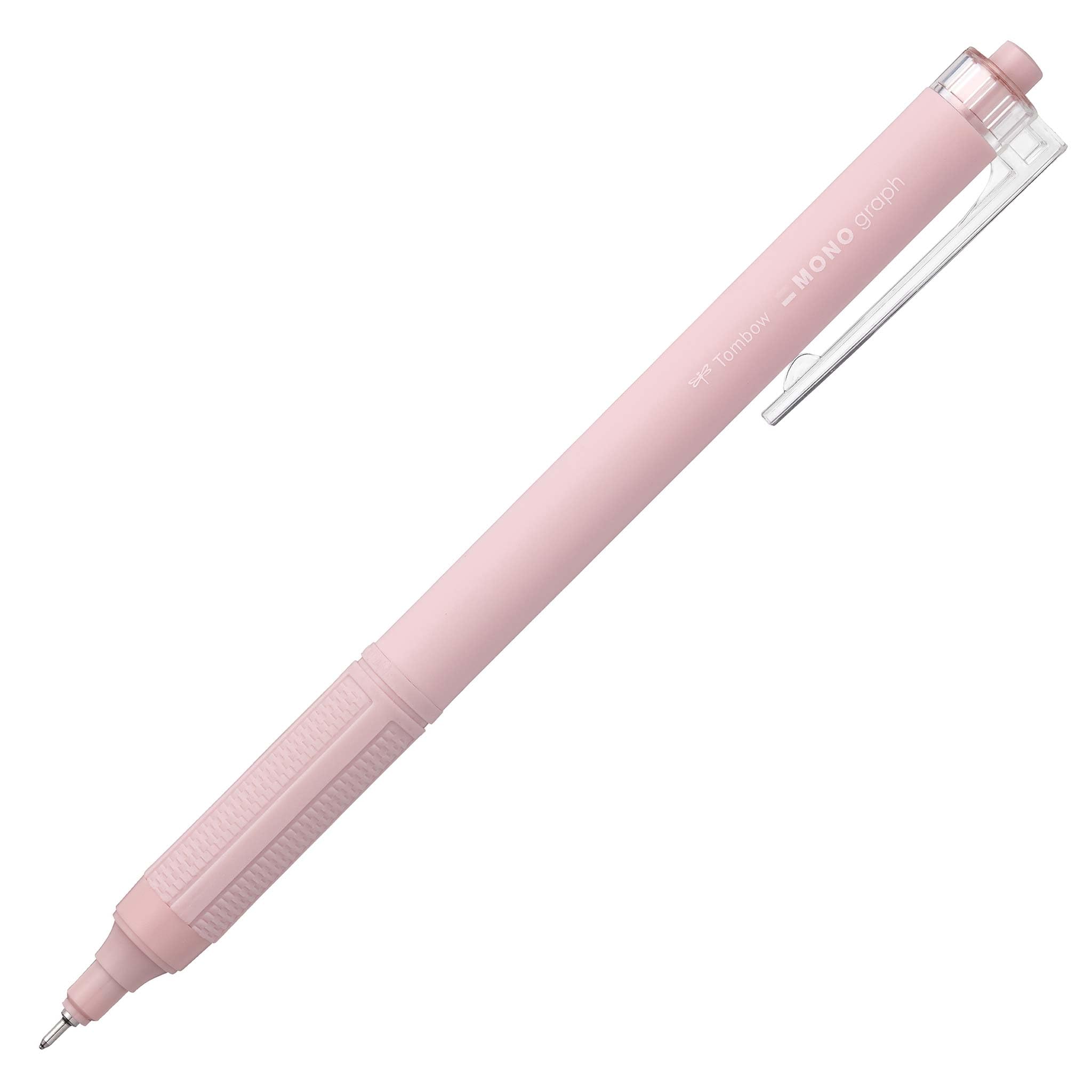 Tombow Ballpoint Pen MONO Graph Lite Smokey Pink, Precise Needle Tip, Smooth Writing, Ergonomic Grip