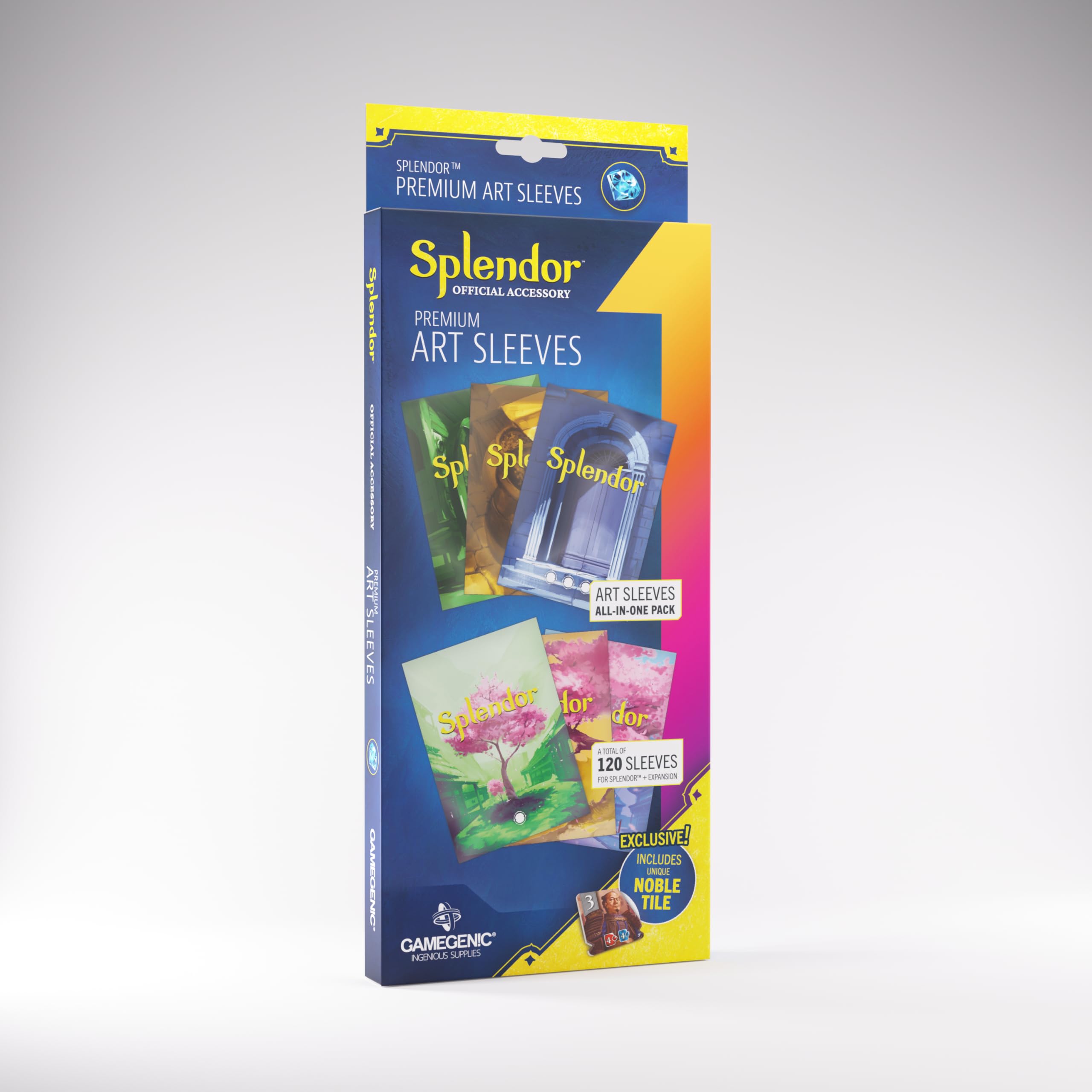 Gamegenic, Splendor Art Sleeves, 120 Sleeves Per Pack, Enough for All Splendor Cards