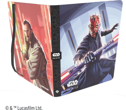 Gamegenic | Star Wars: Unlimited 18-Pocket Album Set 5 - Qui-Gon Jinn & Darth Maul | Trading Card Accessory
