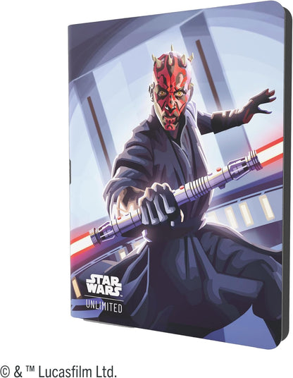 Gamegenic | Star Wars: Unlimited 18-Pocket Album Set 5 - Qui-Gon Jinn & Darth Maul | Trading Card Accessory