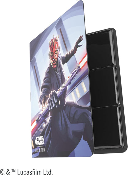 Gamegenic | Star Wars: Unlimited 18-Pocket Album Set 5 - Qui-Gon Jinn & Darth Maul | Trading Card Accessory