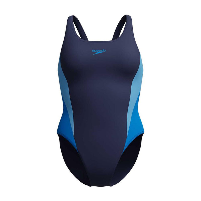 Speedo Women's Colourblock 2.0 Swimsuit Swimming Costume Blue