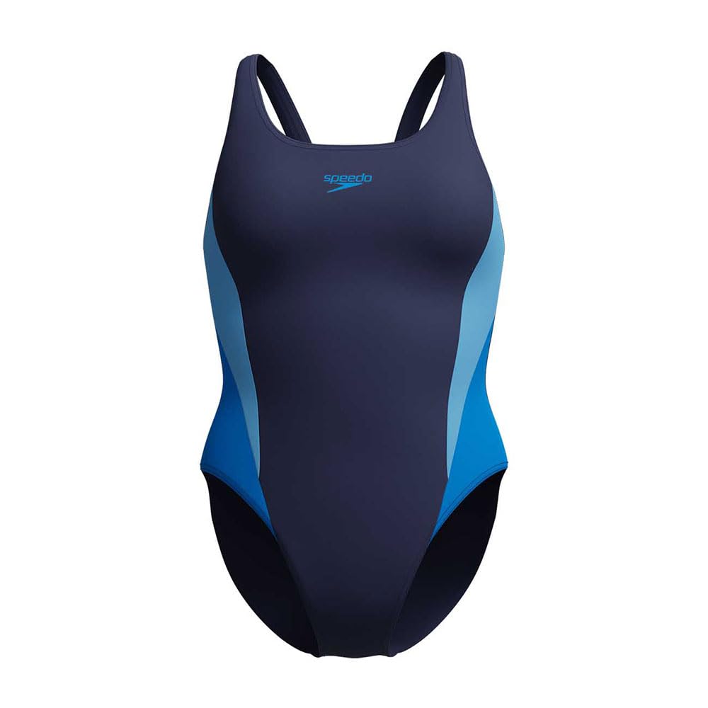 Speedo Women's Colourblock 2.0 Swimsuit Swimming Costume Blue