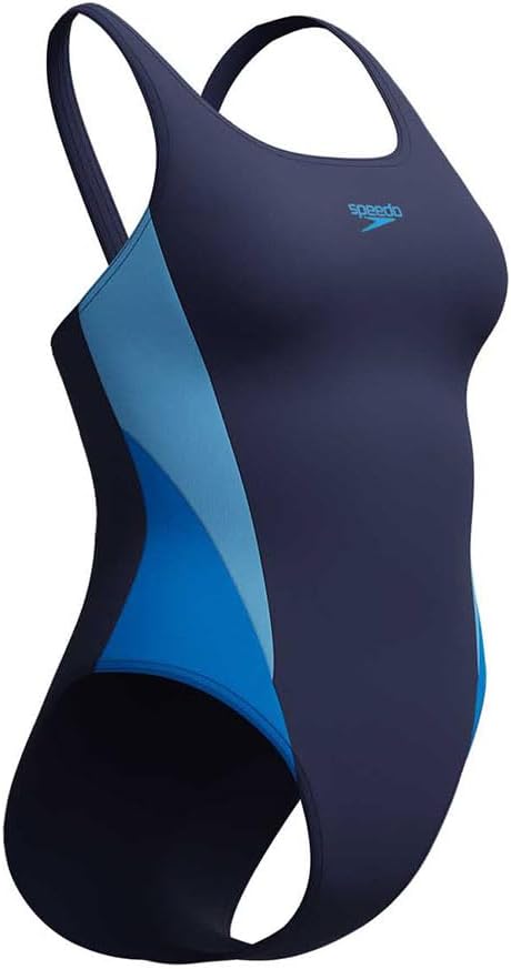 Speedo Women's Colourblock 2.0 Swimsuit Swimming Costume Blue