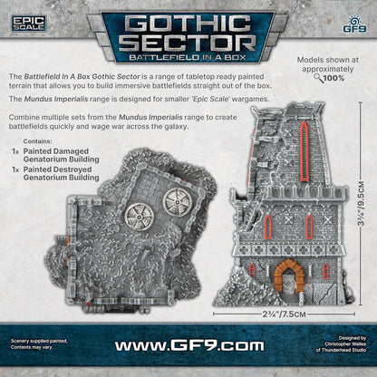 Gale Force Nine - Mundus Imperialis - Genatorium (Damaged & Destroyed