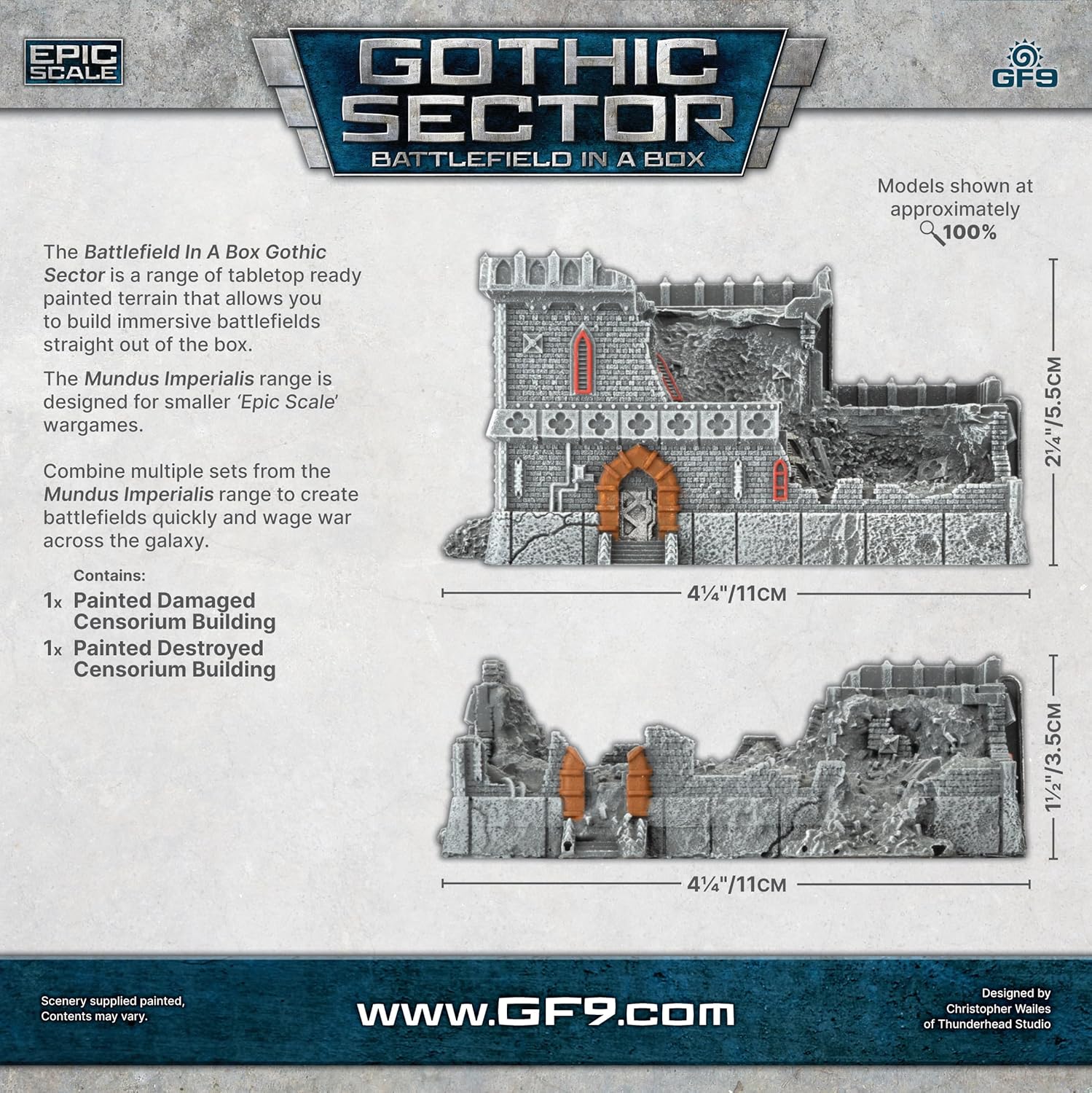 Gale Force Nine - Mundus Imperialis - Censorium (Damaged & Destroyed