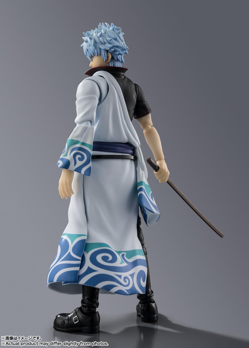 TAMASHII NATIONS S.H. Figuarts Gintama Gintoki Sakata Approx. 5.7 inches (145 mm), PVC & ABS Pre-Painted Action Figure