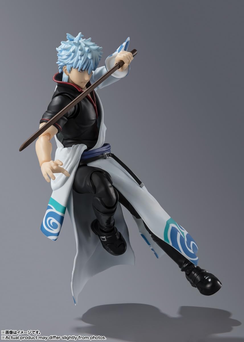 TAMASHII NATIONS S.H. Figuarts Gintama Gintoki Sakata Approx. 5.7 inches (145 mm), PVC & ABS Pre-Painted Action Figure