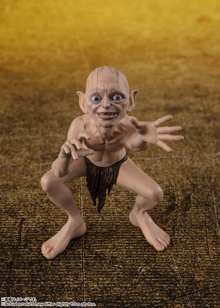 TAMASHII NATIONS Frodo Baggins & Gollum Figures 12 & 5cm The Lord of The Rings: The Fellowship of The Ring
