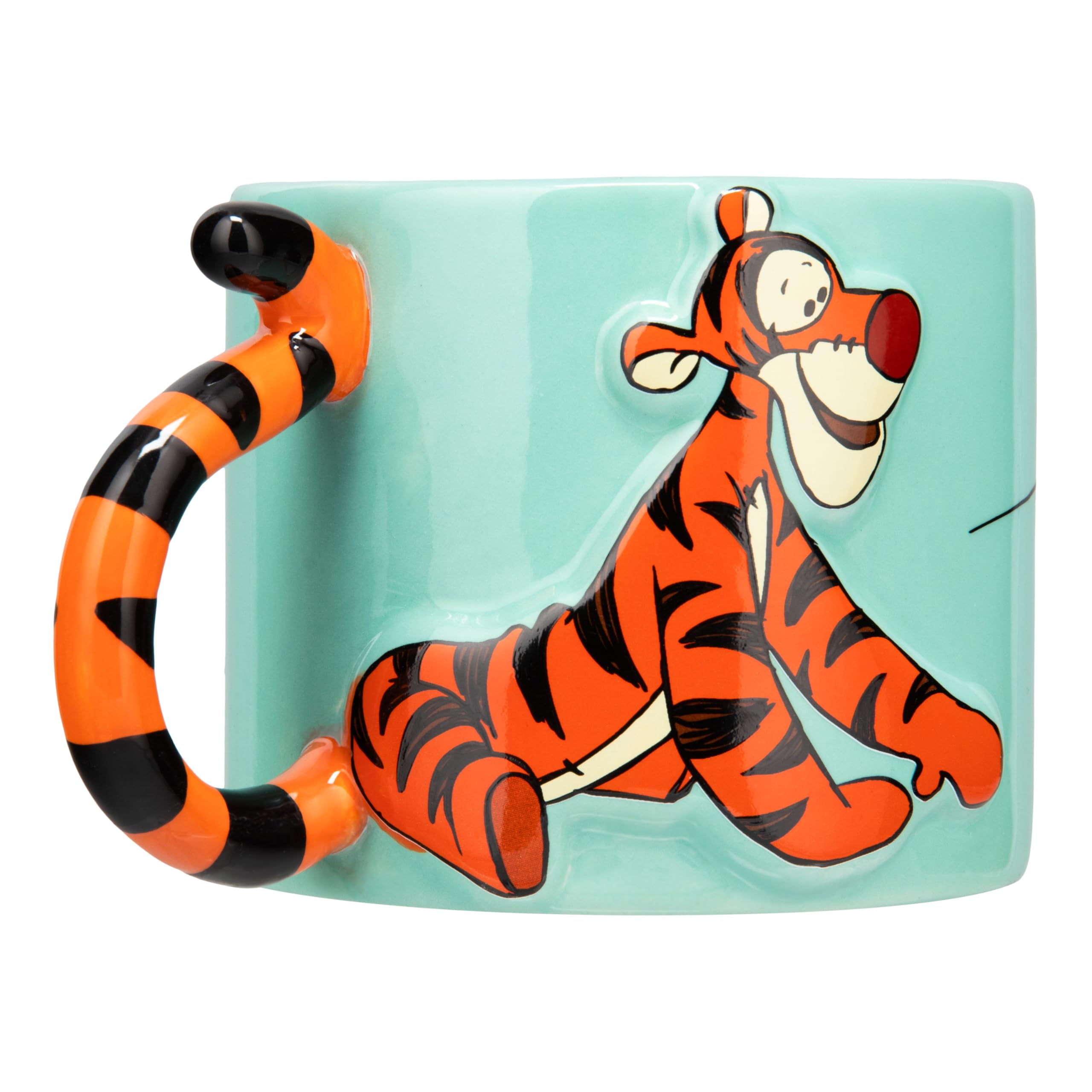 Paladone Disney Tigger Tail Large Ceramic Mug, Officially Licensed Winnie The Pooh Coffee Cup for Tea and Hot Chocolate, Pop Culture Gifts for Kids and Adults