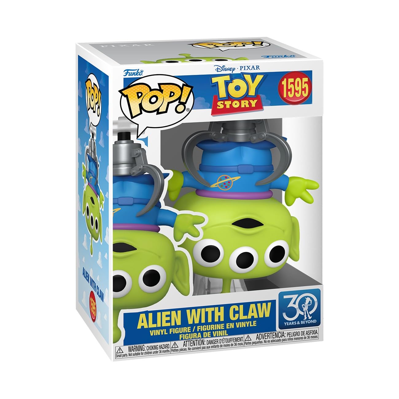 Funko Pop! Disney: Toy Story 30th Anniversary - Alien with Claw - Collectable Vinyl Figure - Gift Idea - Official Merchandise - Toys for Kids & Adults - Movies Fans - Figure for Collectors and Display