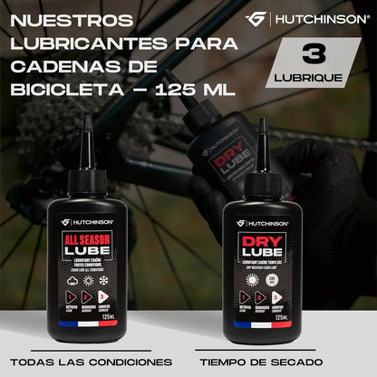 Hutchinson - Accessoires de vélo - Lubrifiant pour chaine - All Season - à base d'huile -125 ml