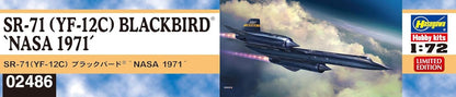 Hasegawa - 1/72 SR-71 Blackbird, NASA 1971 - Plastic Modelbouw - Schaal: 1:72