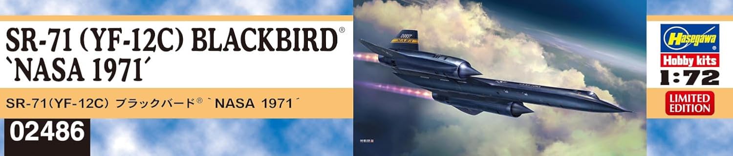Hasegawa - 1/72 SR-71 Blackbird, NASA 1971 - Plastic Modelbouw - Schaal: 1:72