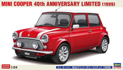 Hasegawa - 1/24 Mini Cooper, 40 jaar 1999 - Plastic Modelbouw - Schaal: 1:24