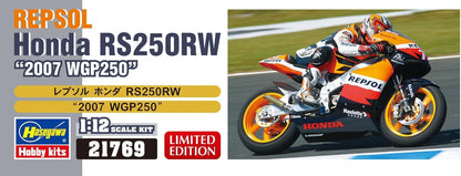 Hasegawa - 1/12 Repsol Honda RS250RW, 2007 WGP 250 - Plastic Modelbouw - Schaal: 1:12