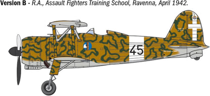 ITALERI IT2842 1/48 WW2 FIAT CR.42 Falco Attack Plane/Night Fighter Model Plastic Model