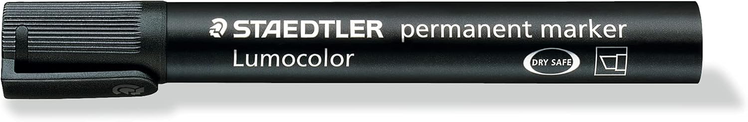 Staedtler – Lumocolor Permanent Marker Set – 4 Pcs Black (60 Bk-6)