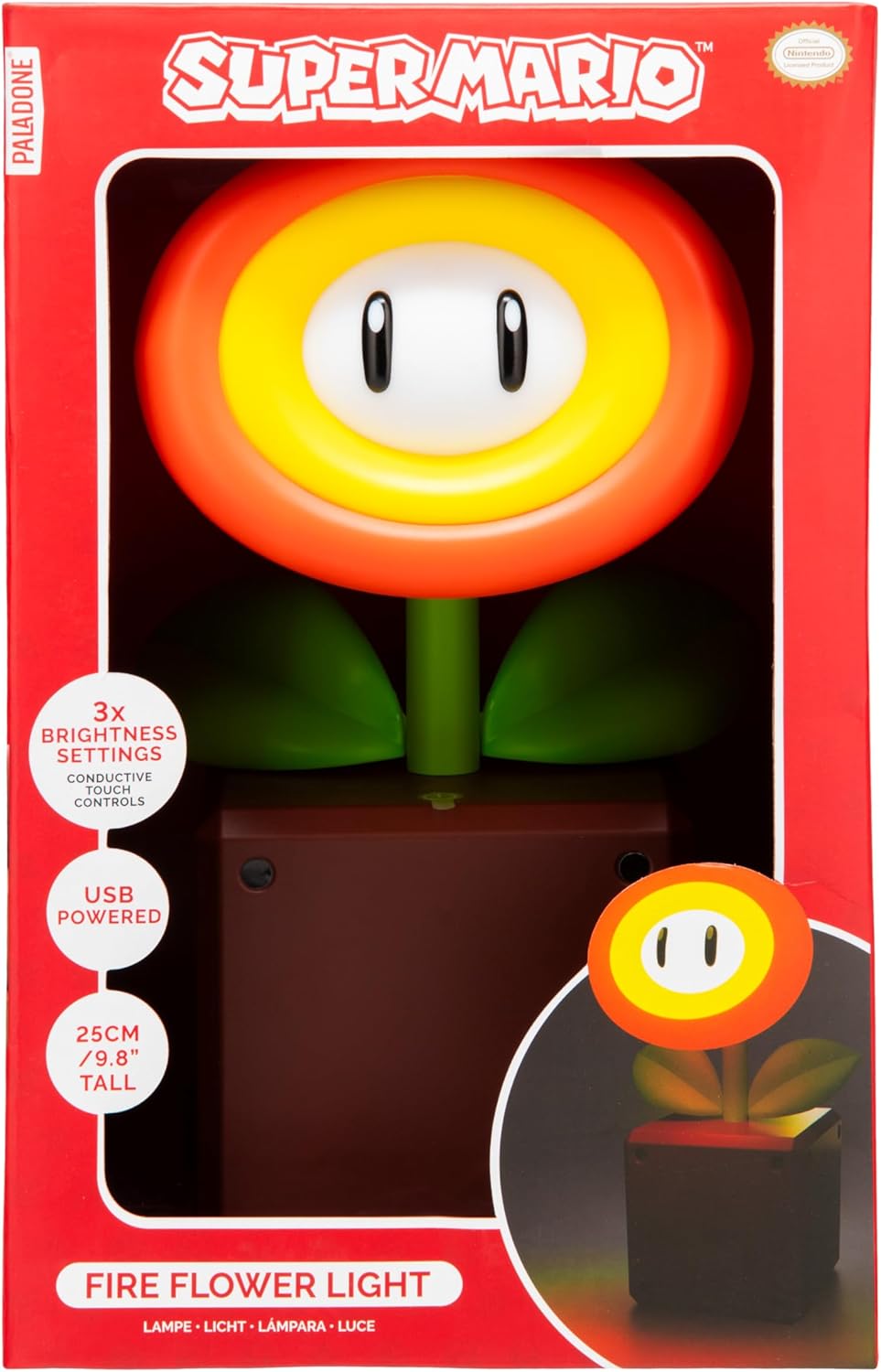 `SUPER MARIO - Fire Flower - DACcorative Light 10,6`