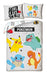 Pokemon Bedding Set with Charmander, Squirt, Pikachu and Bulbasarre, Duvet Cover 140 x 200 cm + Pillowcase 70 x 90 cm, Grey