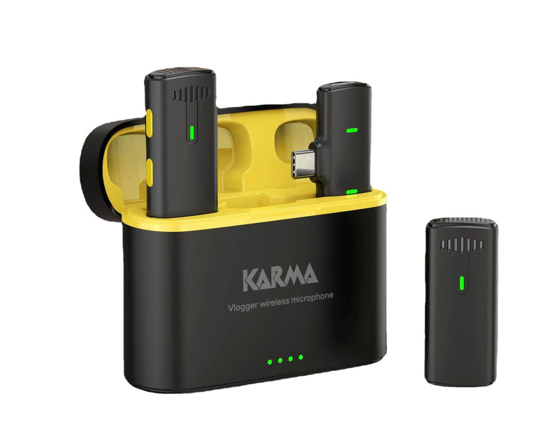 Karma: Doppio Radiomicrofono Type C Per Vlogger
