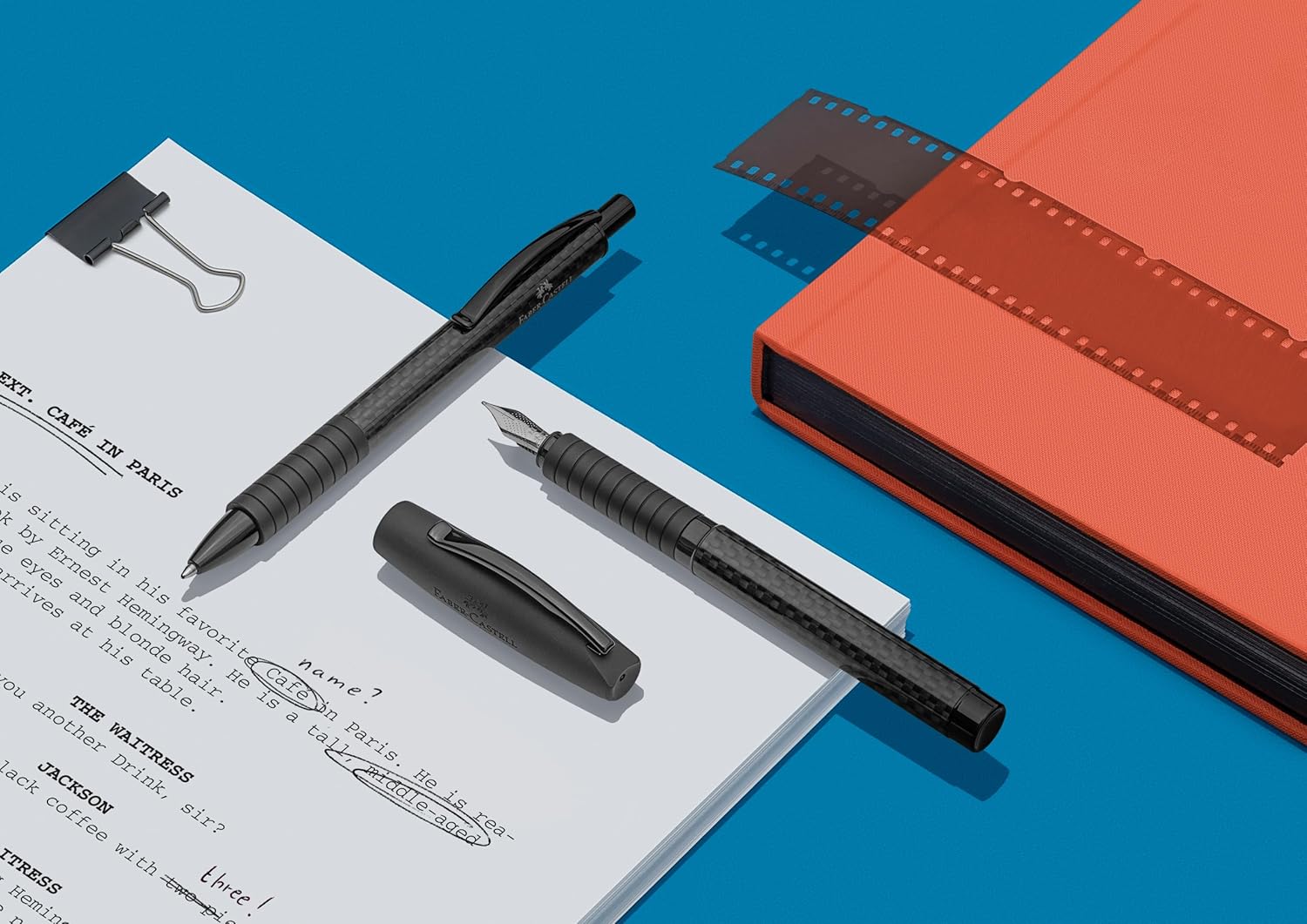Faber-Castell Neo Slim Auminium B Fountain Pen - Gun Metal