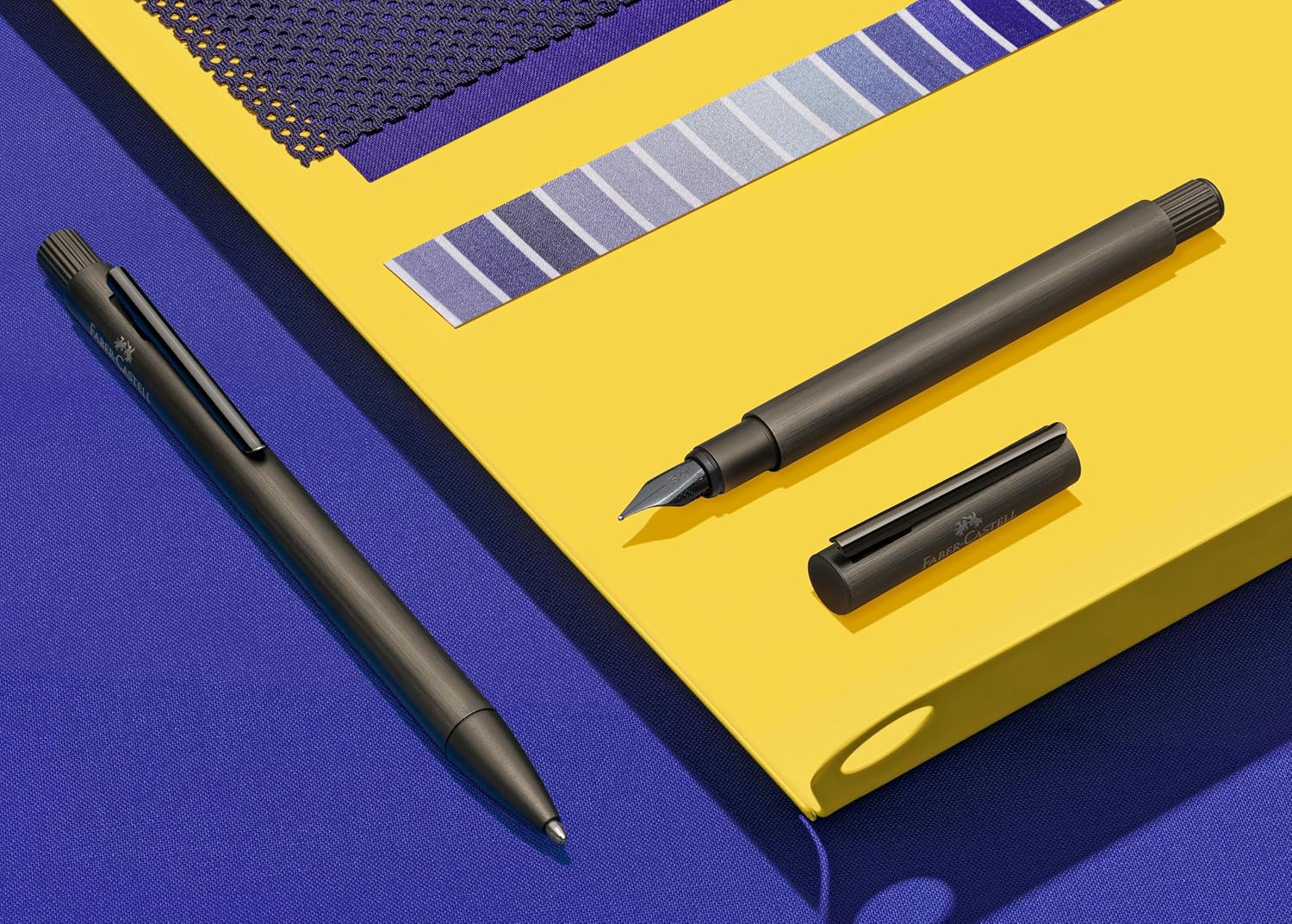 Faber-Castell Neo Slim Auminium B Fountain Pen - Gun Metal