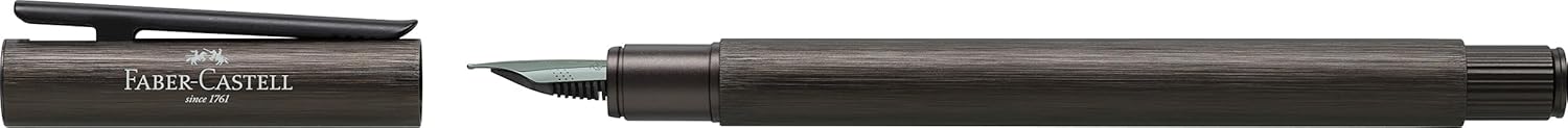 Faber-Castell Neo Slim Auminium B Fountain Pen - Gun Metal