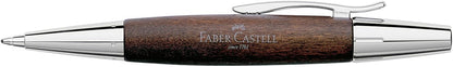 Faber-Castell 148382 E-Motion twist ball point pen Birnbaumholz dunkelbraun