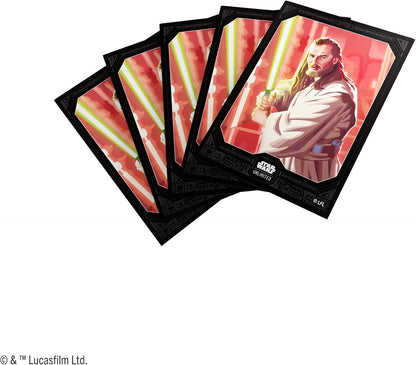 Gamegenic | Star Wars: Unlimited Premium Art Sleeves Set 5 - Qui-Gon Jinn | Trading Card Accessory