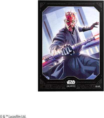 Gamegenic | Star Wars: Unlimited Premium Art Sleeves Set 5 - Darth Maul | Trading Card Accessory