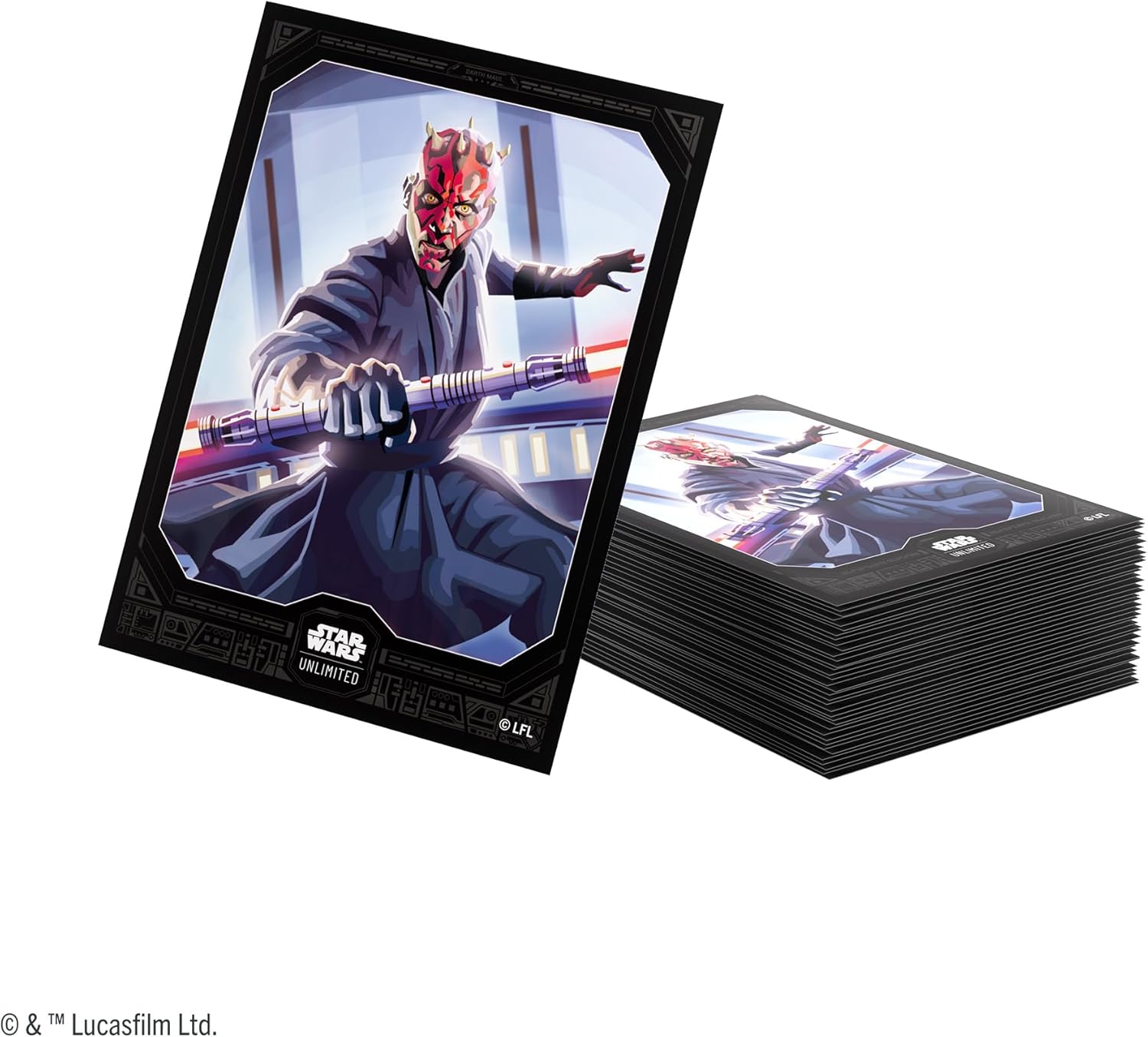 Gamegenic | Star Wars: Unlimited Premium Art Sleeves Set 5 - Darth Maul | Trading Card Accessory