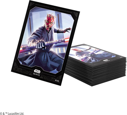 Gamegenic | Star Wars: Unlimited Premium Art Sleeves Set 5 - Darth Maul | Trading Card Accessory