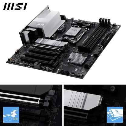MSI PRO B850M-P WIFI Motherboard, mATX - Supports AMD Ryzen 9000/8000 / 7000 Processors, AM5 - DDR5 Memory Boost (8200+ MT/s OC), PCIe 5.0 x16 & 4.0 x16, M.2 Gen5, Wi-Fi 7, 5G LAN