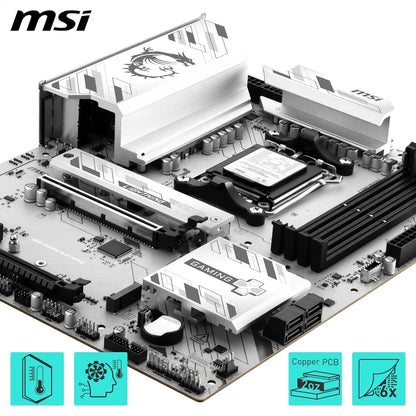 MSI B850 GAMING PLUS WIFI6E Motherboard, ATX - Supports AMD Ryzen 9000/8000 / 7000 Processors, AM5 - DDR5 Memory Boost 8200+ MT/s (OC), PCIe 4.0 x16, M.2 Gen5, Wi-Fi 6E, 2.5G LAN