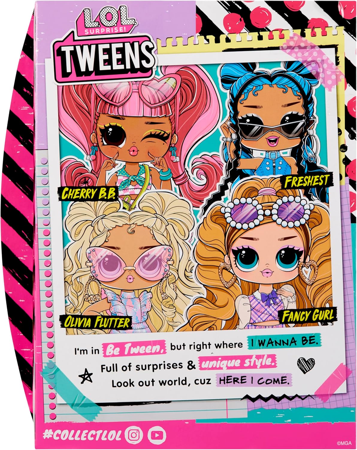 L.O.L. Surprise! Tweens Core Doll - Cherry B.B. - Includes 1 Fashion Doll, Comes with Outfit and Accessories, 4 to Collect