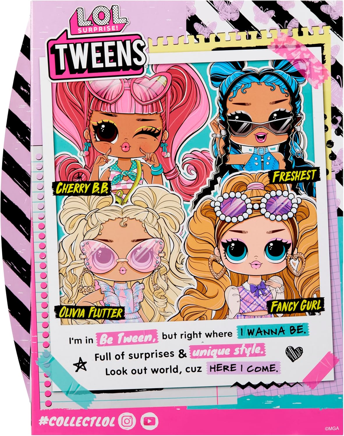L.O.L. Surprise! Tweens Core Doll - Olivia Flutter - Incluye 1 Muñeca de Moda, Viene con Conjunto y Accesorios, 4 para Coleccionar