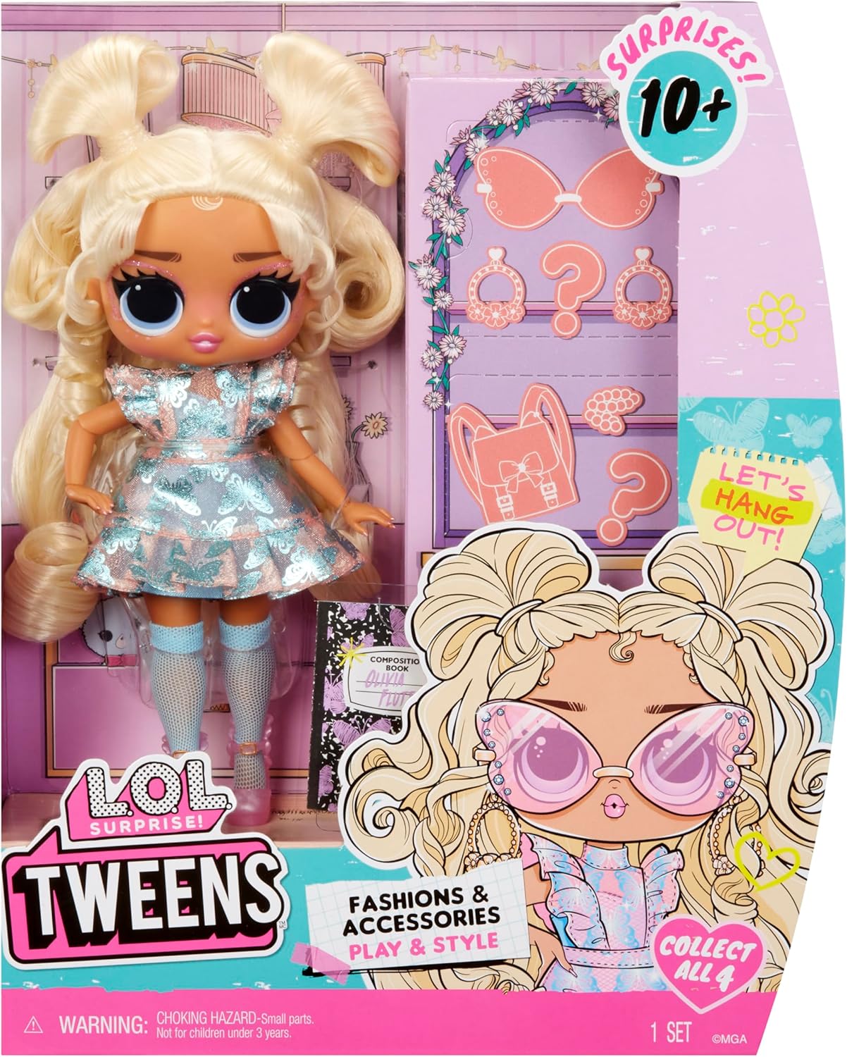 L.O.L. Surprise! Tweens Core Doll - Olivia Flutter - Incluye 1 Muñeca de Moda, Viene con Conjunto y Accesorios, 4 para Coleccionar